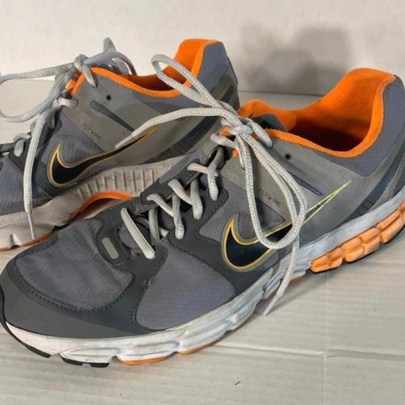 Men's NIKE sz 12 FLYWIRE H2O repel Structure 15~ Greyish-Orange -- - Picture 1 of 9